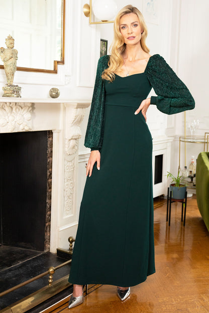 Sweetheart Neckline Maxi Dress