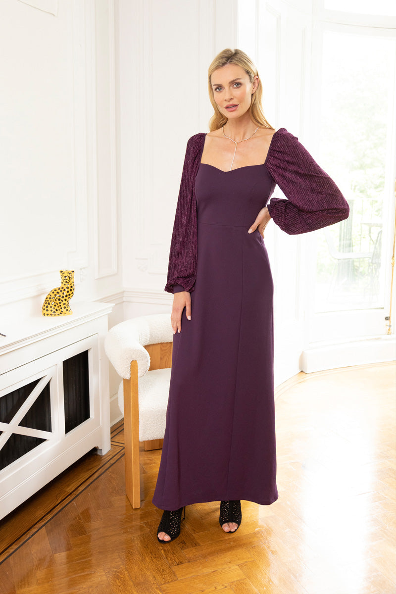 Sweetheart Neckline Maxi Dress