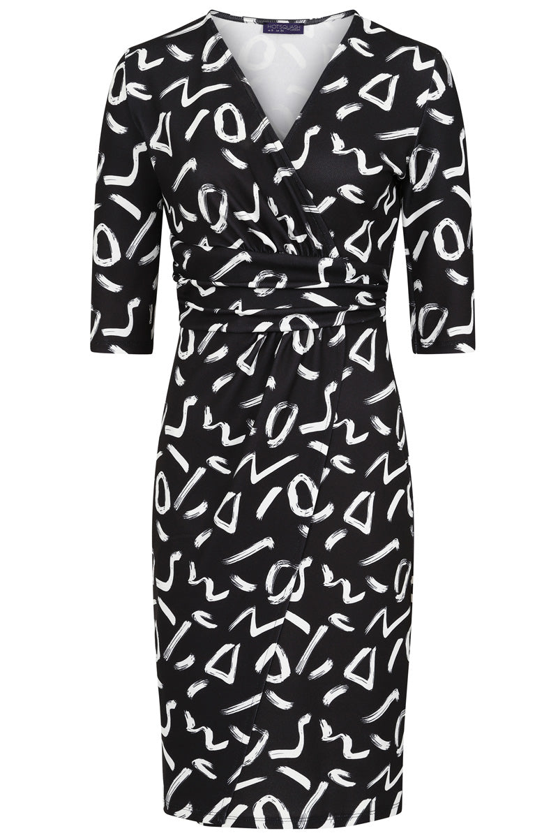 Printed Ascot Dress