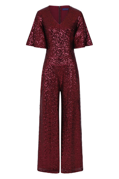 Sequin Batwing Jumpsuit