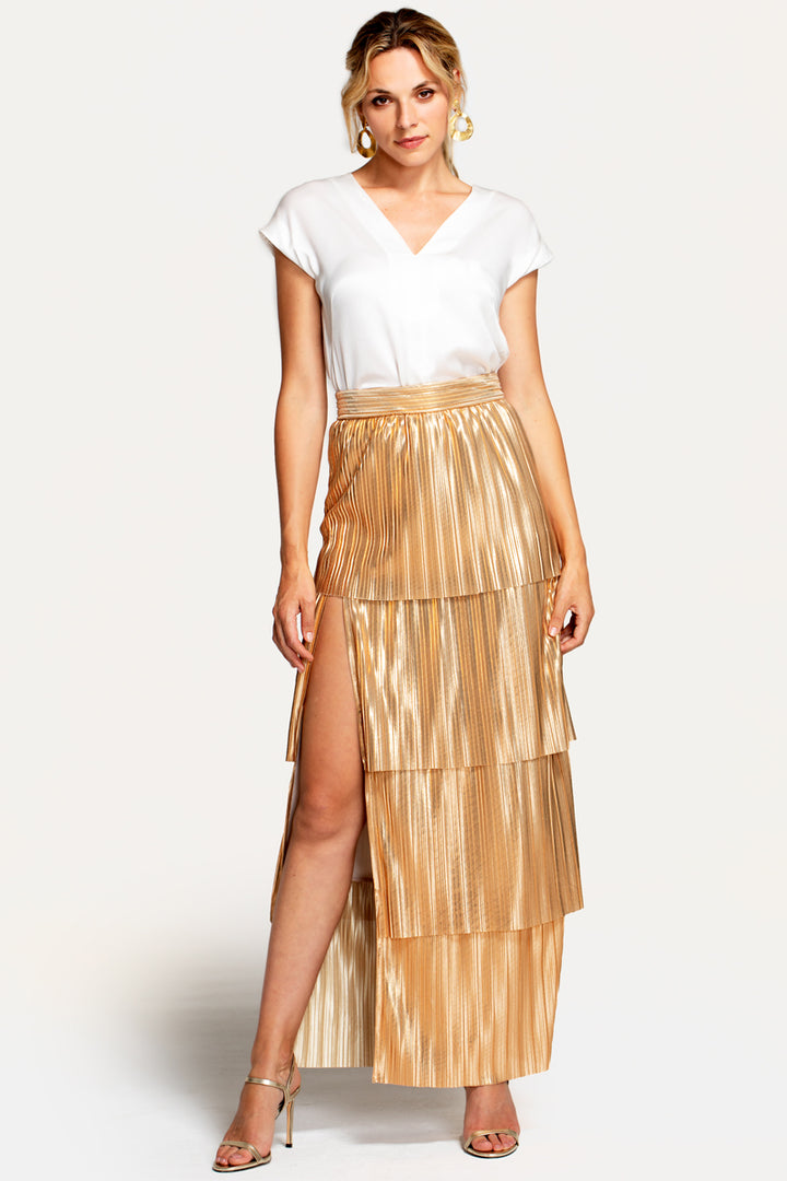 Tiered Maxi Skirt