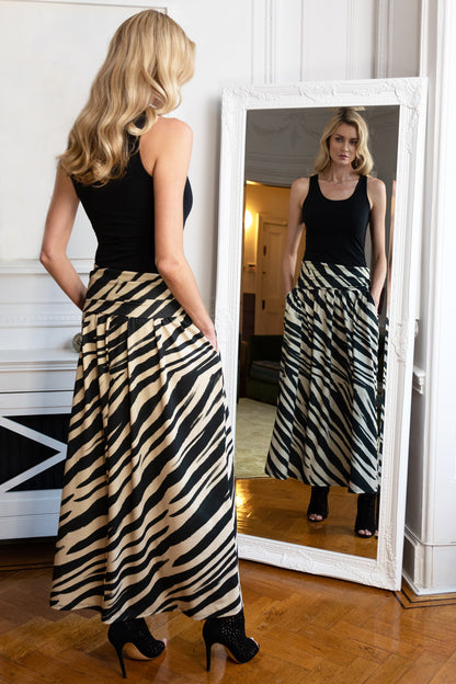 Roll Top Maxi Skirt