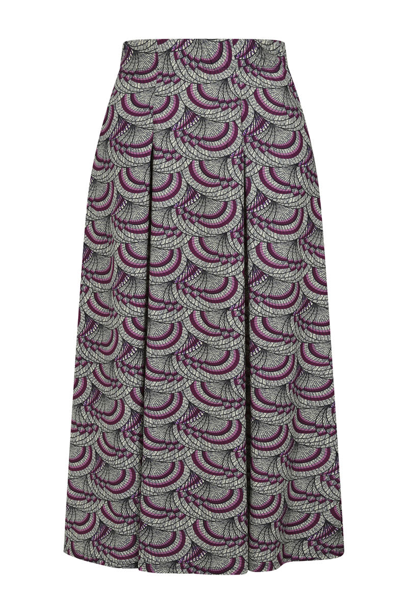 Box Pleat Maxi Skirt