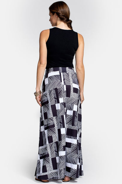 Box Pleat Maxi Skirt