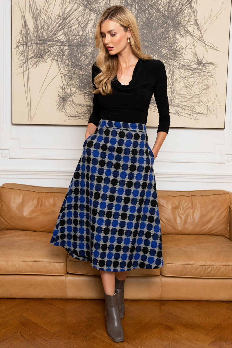 A-Line Midi Skirt With Pockets