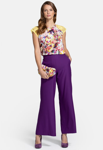 Luxe-Lounge Wide Leg Crepe Trouser