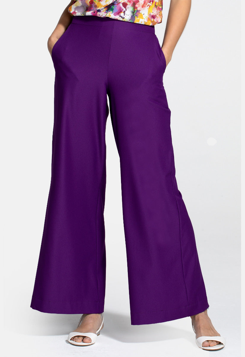 Luxe-Lounge Wide Leg Crepe Trouser