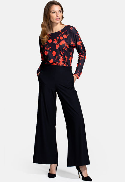 Luxe-Lounge Wide Leg Crepe Trouser