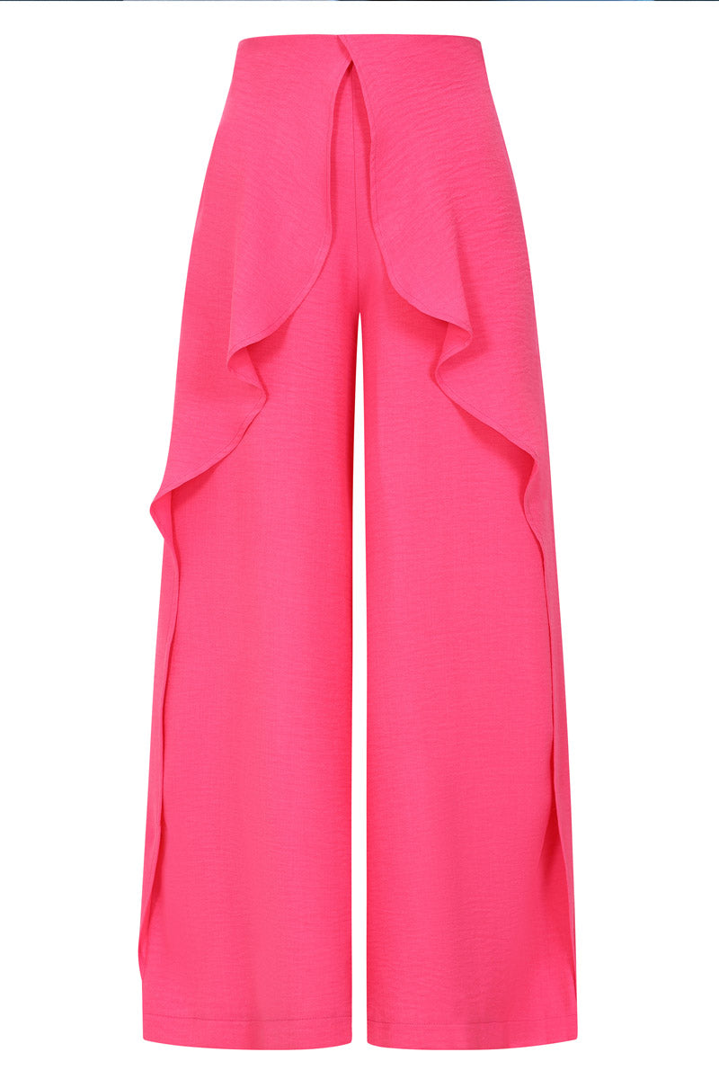 Palazzo Pants with Side Frill