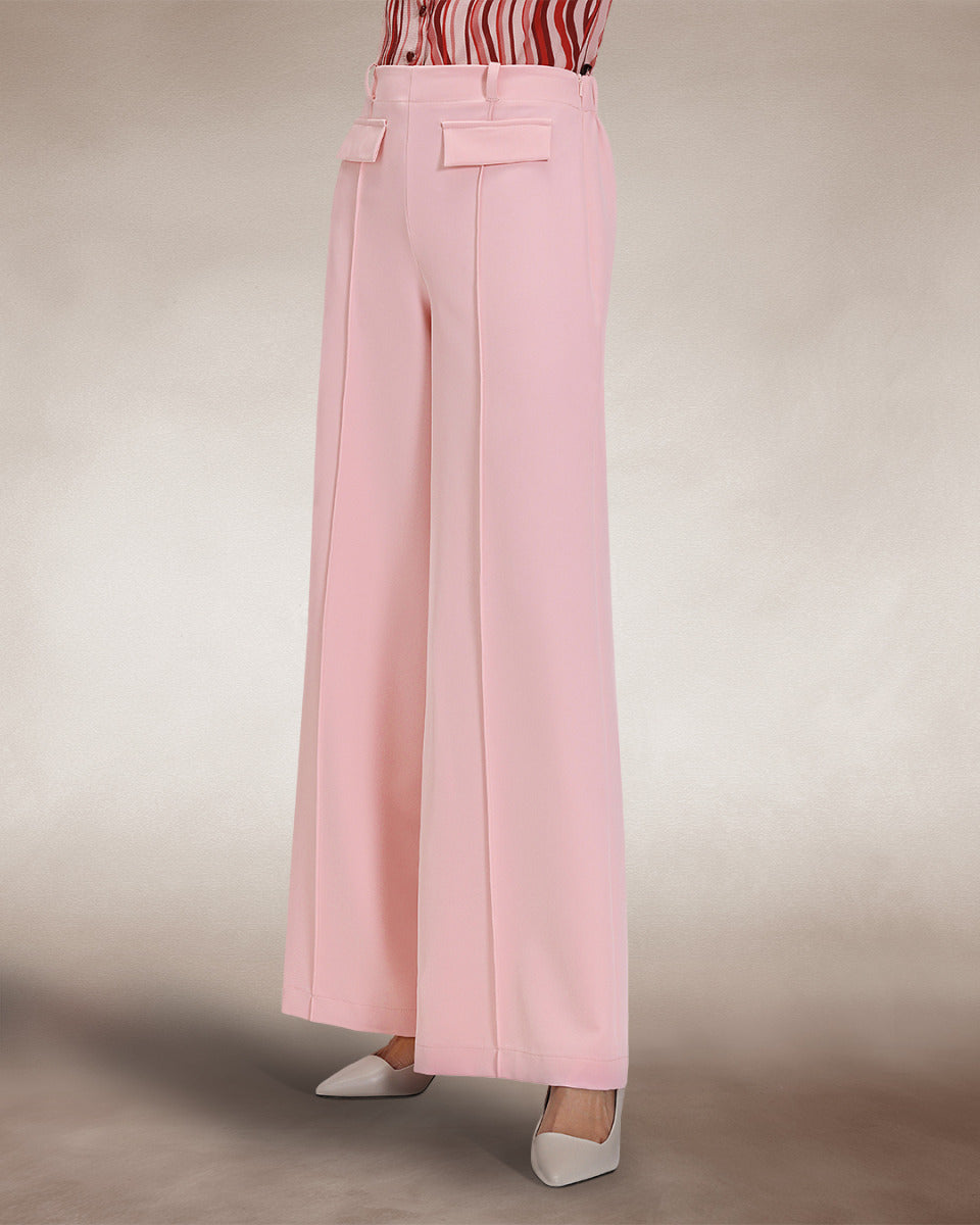 Utility Style Wide Leg Trousers