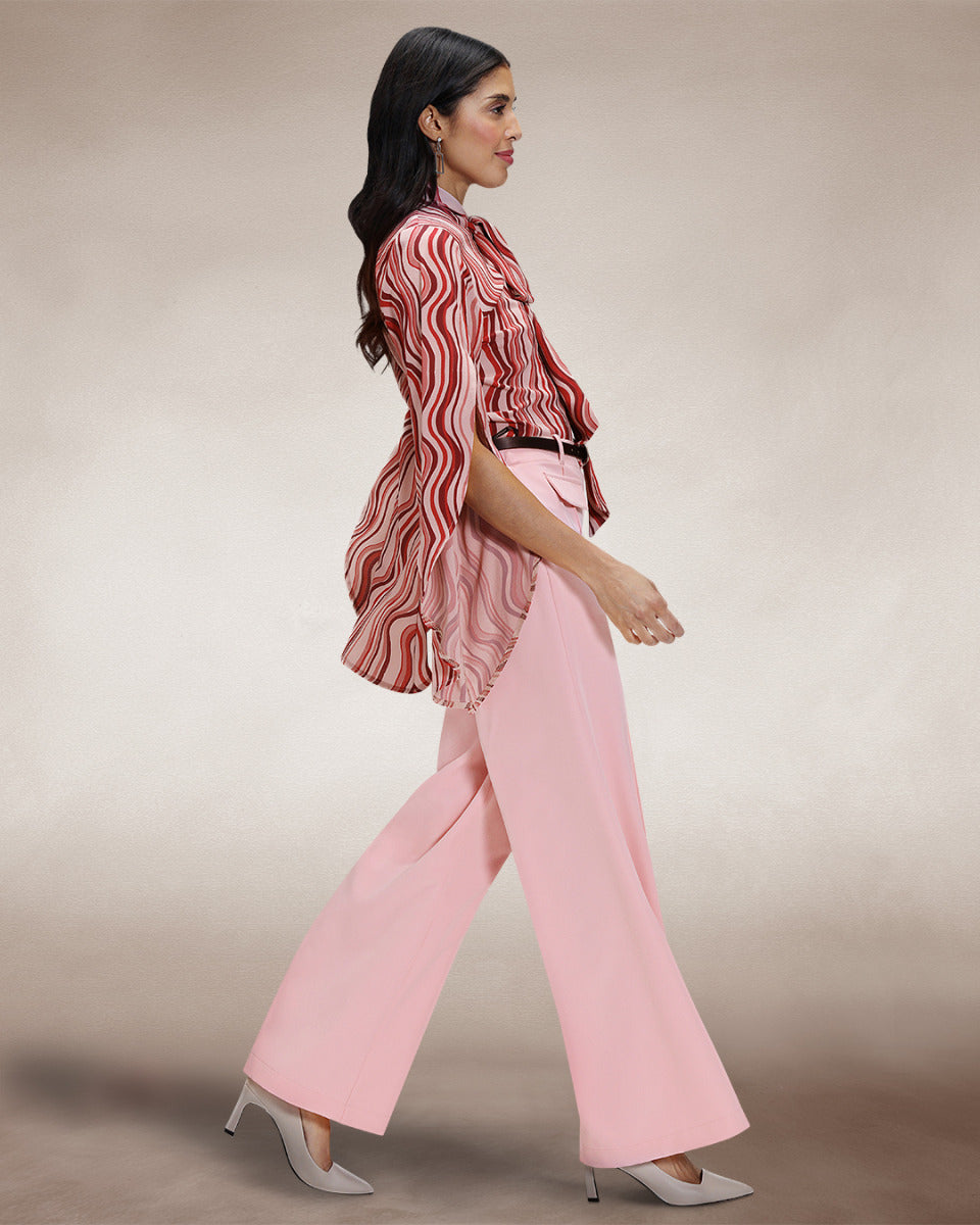 Utility Style Wide Leg Trousers