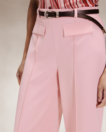 Utility Style Wide Leg Trousers