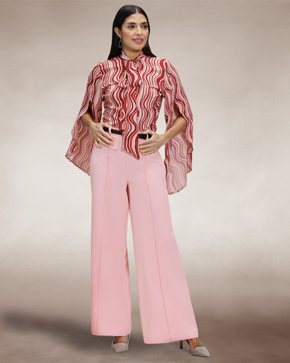 Utility Style Wide Leg Trousers