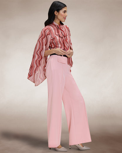 Utility Style Wide Leg Trousers