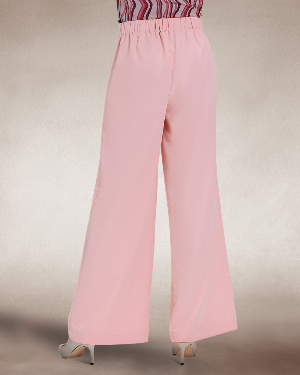 Utility Style Wide Leg Trousers