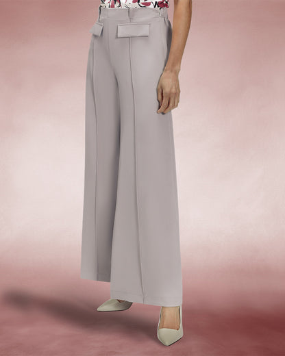 Utility Style Wide Leg Trousers