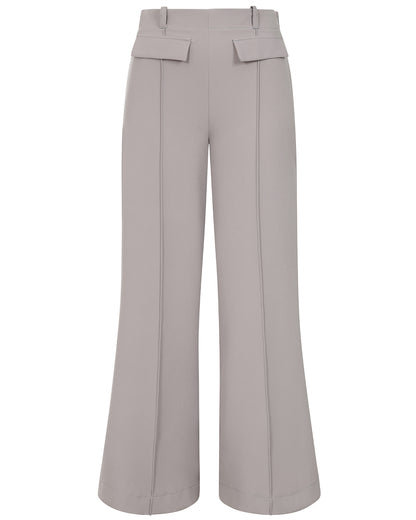 Utility Style Wide Leg Trousers